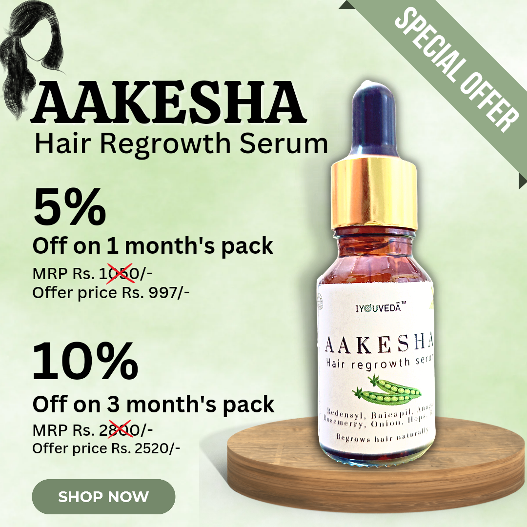 1 Month Aakesha Hair Regrowth Serum pack - Image 9